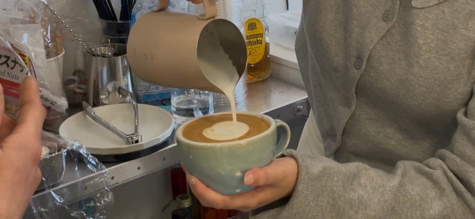 人生初のラテアートレッスンに行ってきた୨୧